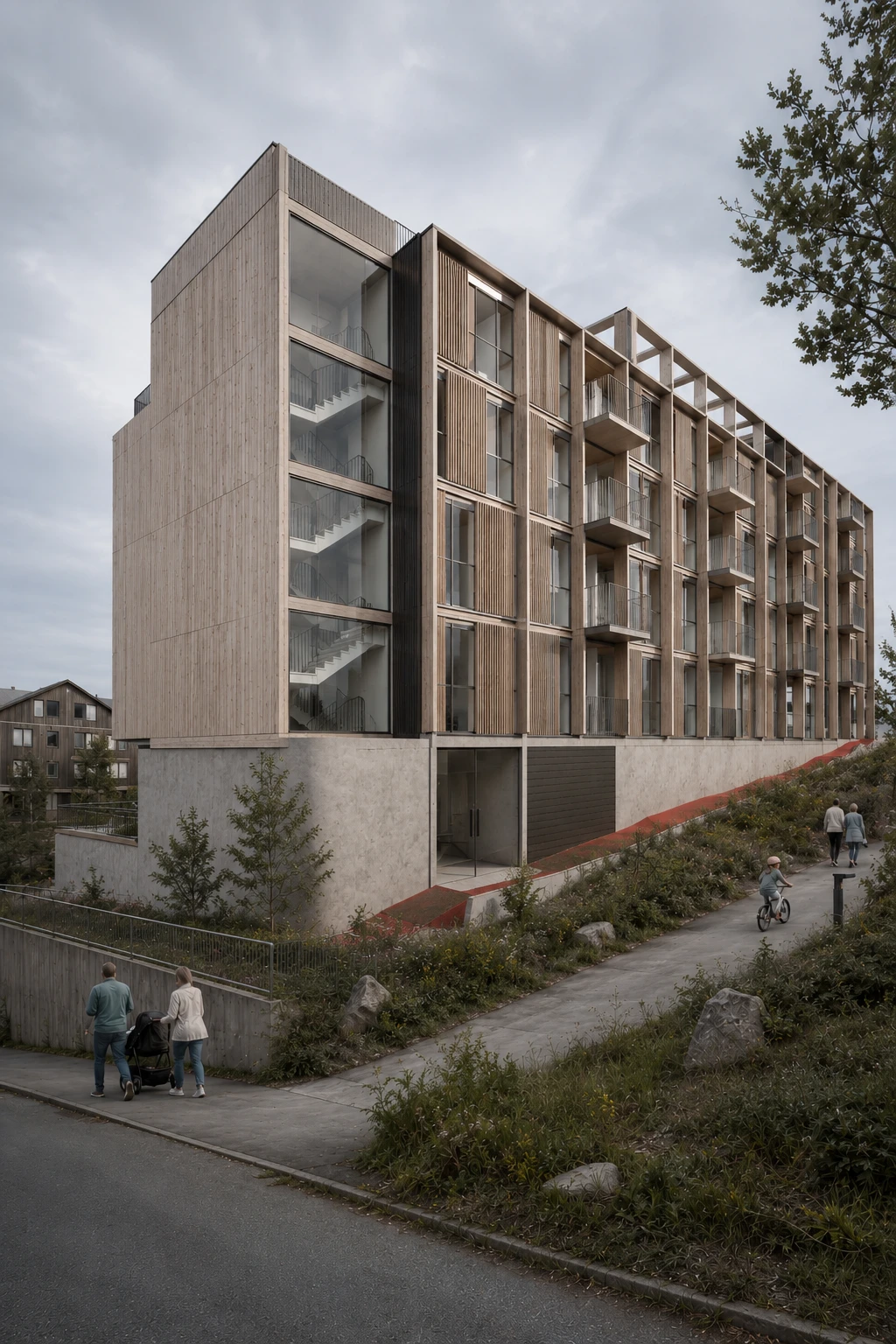 Edificio en Pontevedra · Perspectiva 01