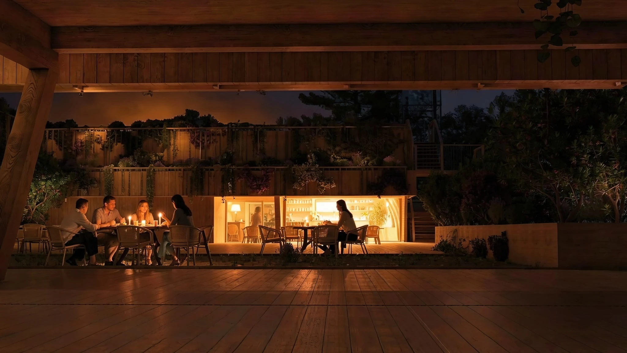 Restaurante · Atmósfera nocturna
