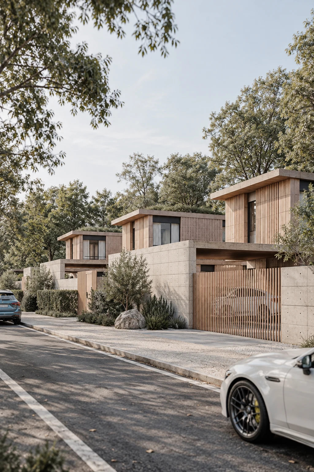 Render de vivienda contemporánea de Morla